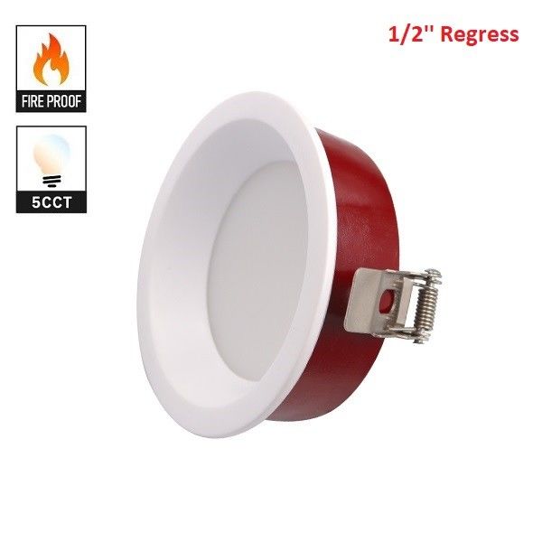 COB Fire Rated LED Recessed Lights , 4inch 12w Wet Location LED Downlight
