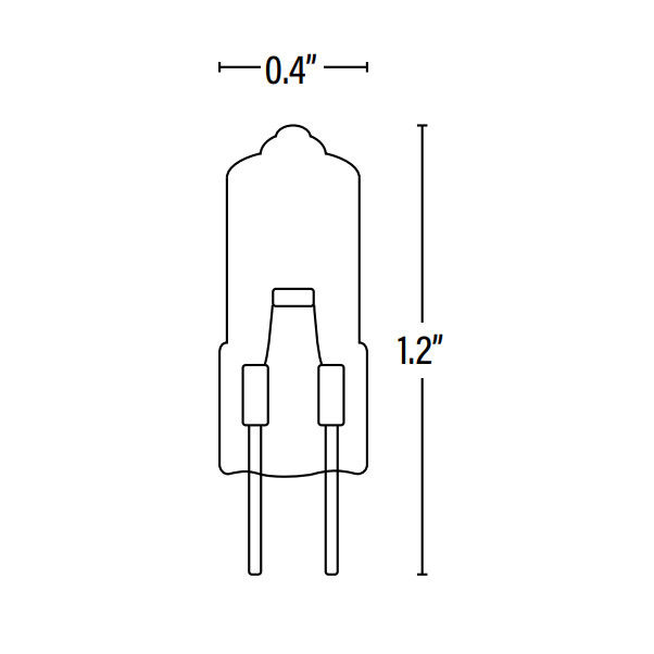 Professional Dimmable Halogen Bulbs Clear Glass 100 Watt  JC Bi-Pin G4 Long Lifespan